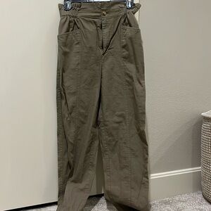Madewell army green trousers size 24